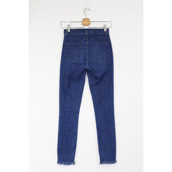 3x1 High Rise Ankle Crop Raw Hem Skinny Jeans Sally Medium Wash‎ Cotton Blend 24 - Picture 8 of 10